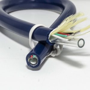 blue medical cable with PUtube
