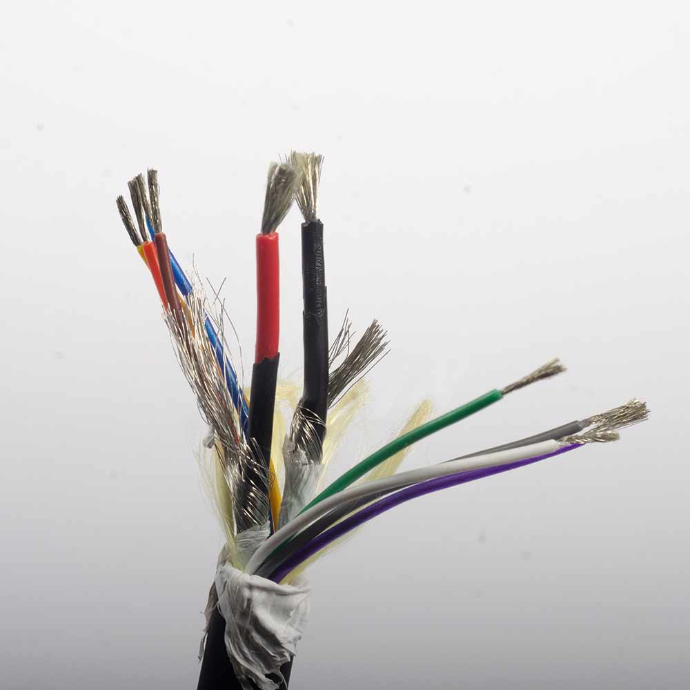 10 Core shielded cable Spiral cable for Defibrillator