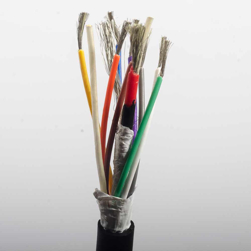 9 core shielded cable for AED coiling extension length 2.3 meters