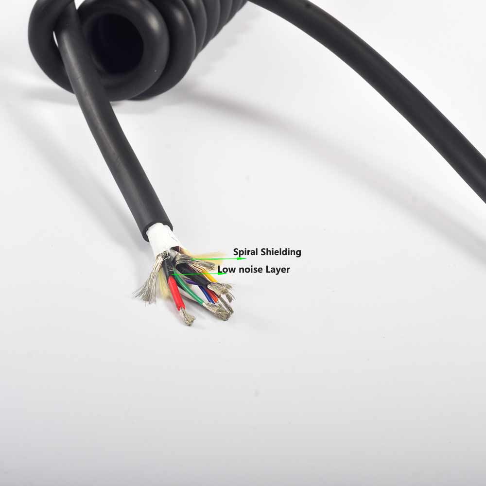 EC 53 10 Core shielded cable 2+8 AED cable with low noise layer