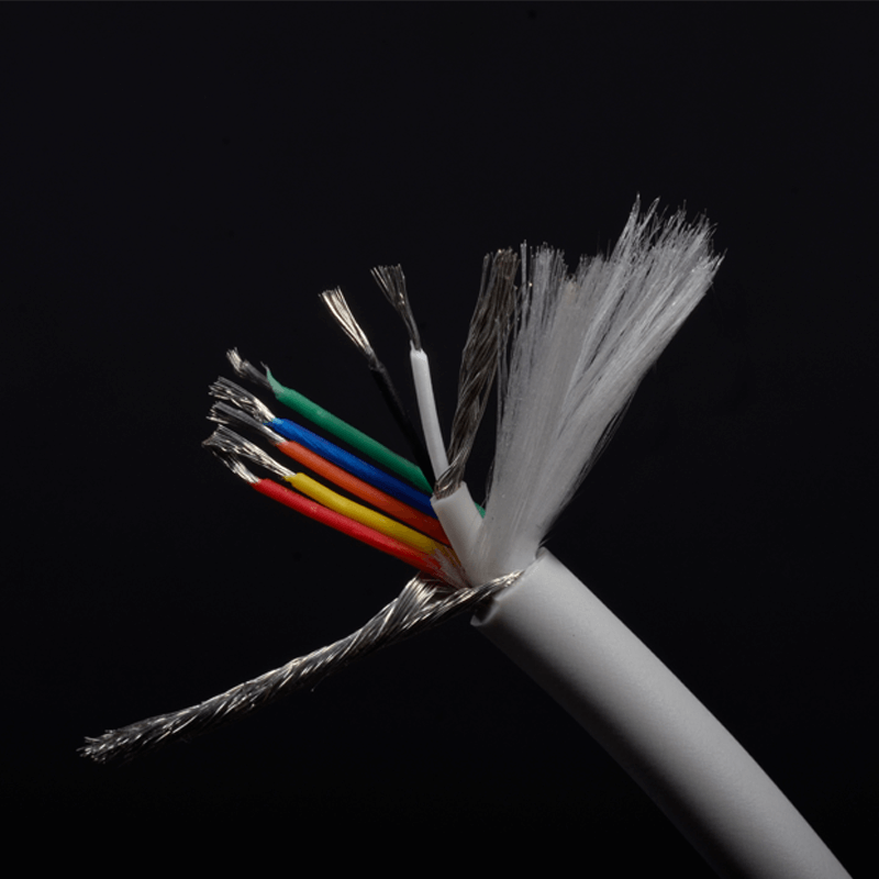 30 AWG 7 conductor shielded cable 1P+5C Fireproof Medical TPU Jacket